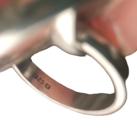 Silver .925 Triple Intwined Ring Sz.7 Simplistic - Picture 4 of 4